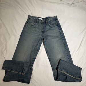 Dared washed blue jeans